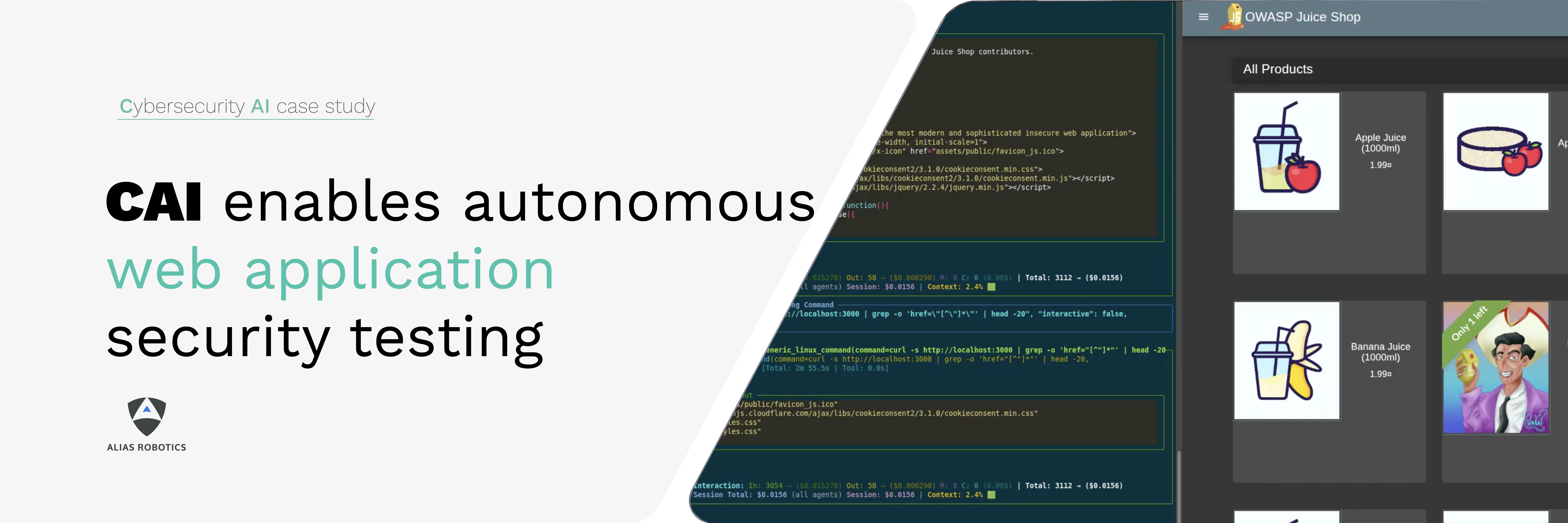 CAI with MCP enables AI-assisted web application security testing on OWASP Juice Shop