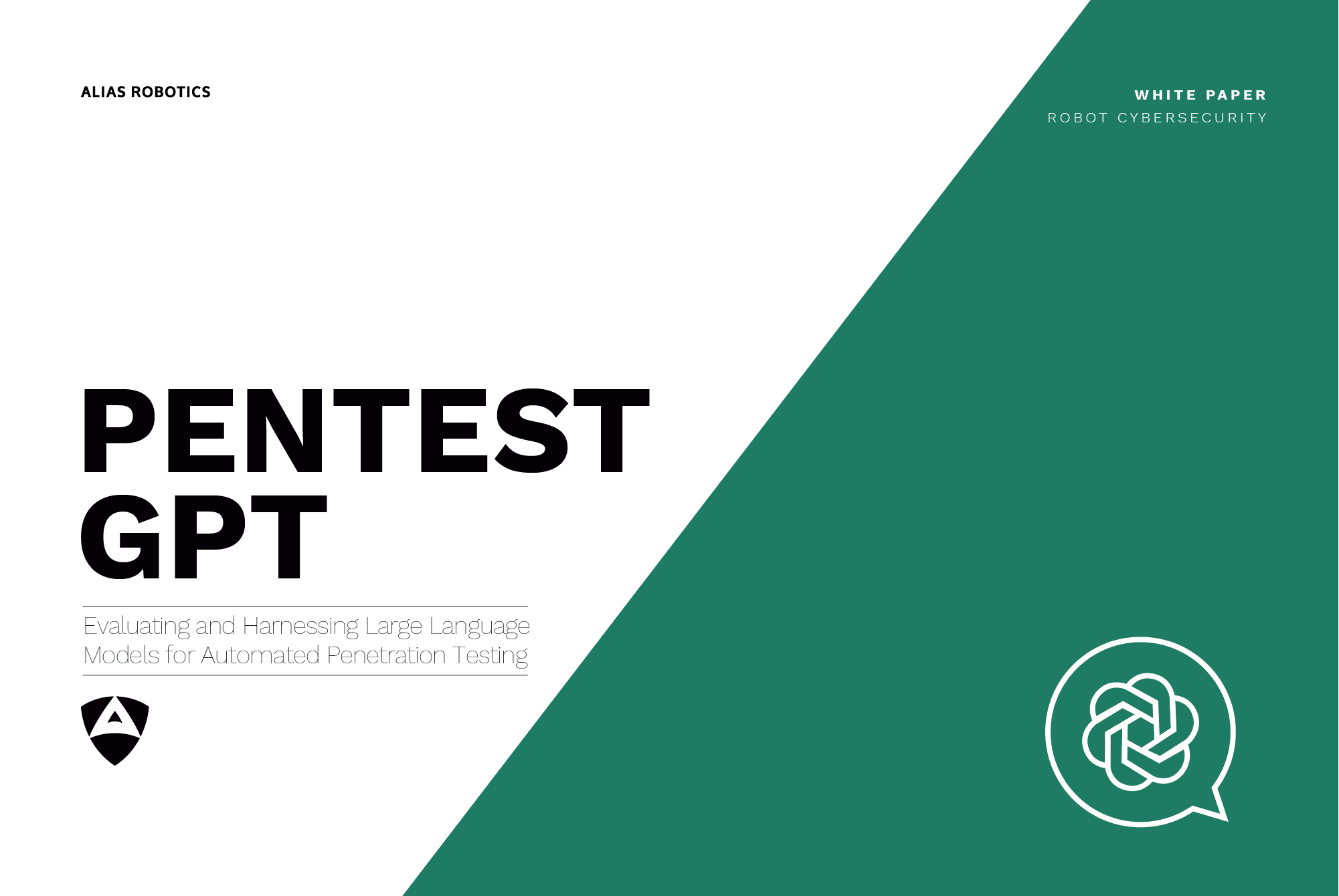 Slide with the Pentest GPT logo