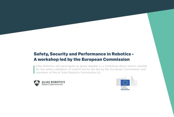 Safety, Security and Performance in Robotics - A workshop led by the European Commission